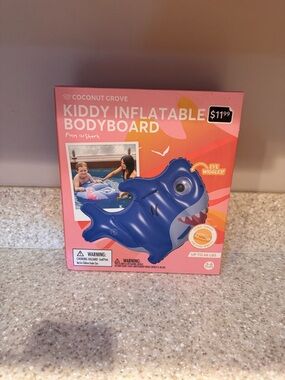 Kiddy Inflatable Bodyboard - Blue Shark Perfect for Summer, Beach or Pool